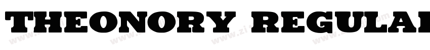 Theonory Regular字体转换